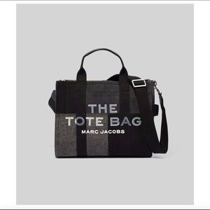 the tote bag black denim, brand new tag still on bag